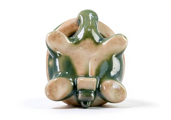 LJZP Toilet Bolt Caps Ceramic Frog Turtle Design-3