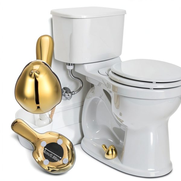 Quilax Gold Ceramic Toilet Bolt Covers Decorative Bird-3
