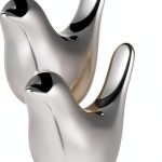 Jojofuny Toilet Bolt Covers ABS Silver Bird Design-0