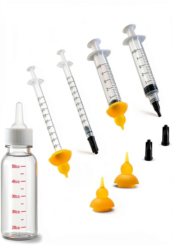 REDDOUDOU Pet Nursing Kit Feeding Syringes Puppy Kitten-7