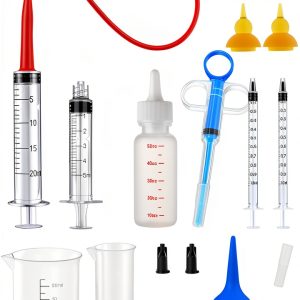 REDDOUDOU Pet Nursing Kit Feeding Syringes Puppy Kitten-0