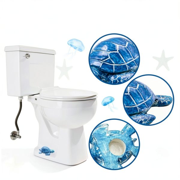QCCTPUU Toilet Bolt Covers Ocean Blue Sea Turtle Design-3
