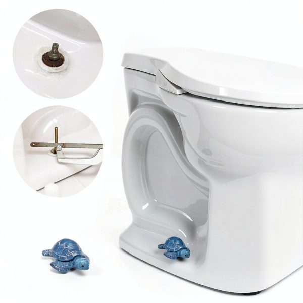 QCCTPUU Toilet Bolt Covers Ocean Blue Sea Turtle Design-5