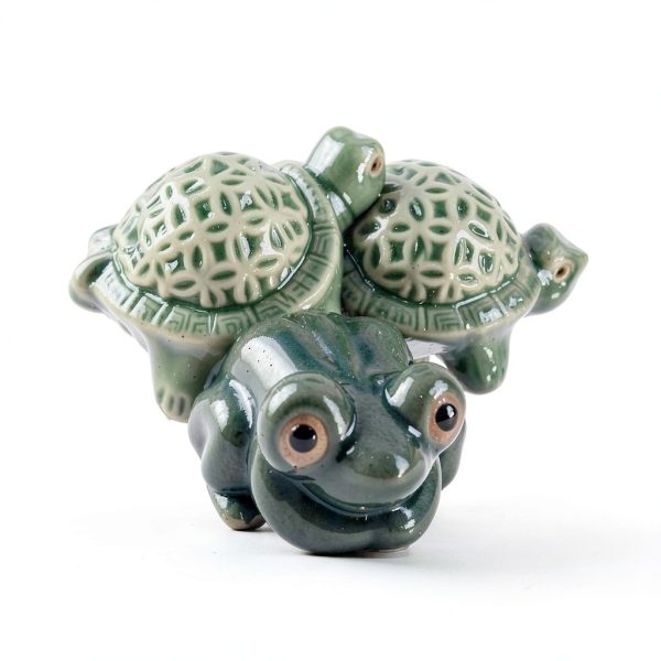 LJZP Toilet Bolt Caps Ceramic Frog Turtle Design-5