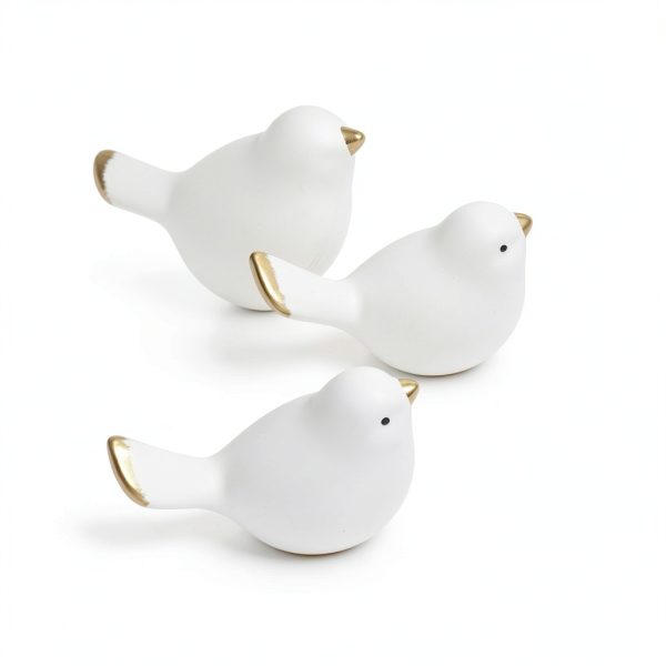 Bird Toilet Bolt Covers Exircy Ceramic White-4