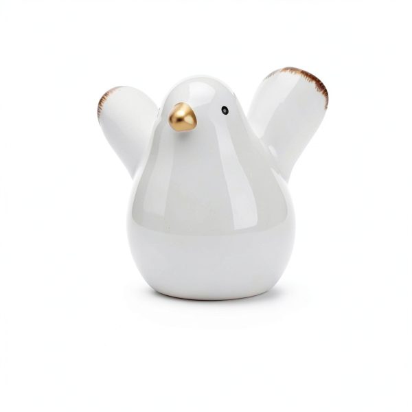 Bird Toilet Bolt Covers Exircy Ceramic White-2