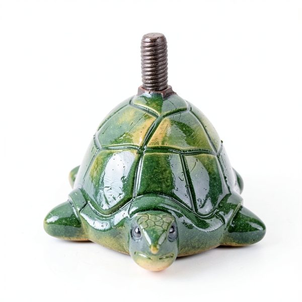 LIKDAY Turtle Toilet Bolt Caps Green Decorative Bathroom-2