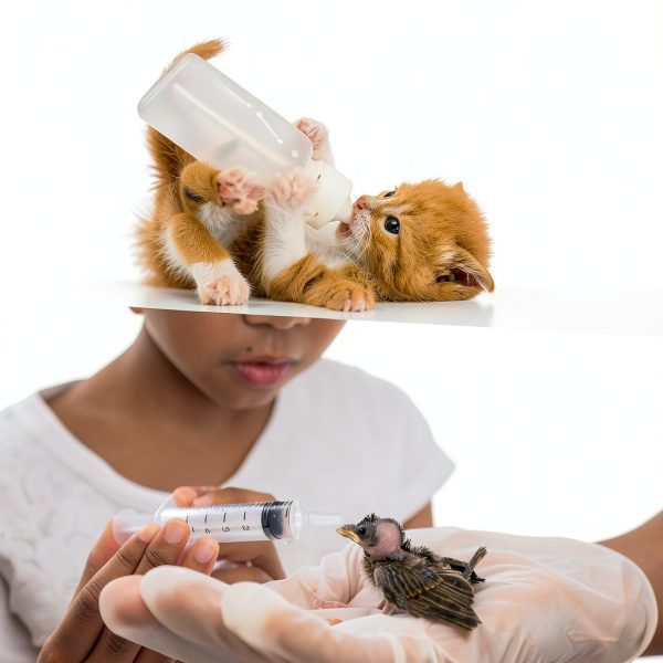 Sadnyy Pet Nursing Bottle Kit Silicone Nipples 4 Sizes-5