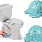ETARTJMHNB Ceramic Toilet Bolt Covers Cyan Turtle Design-0