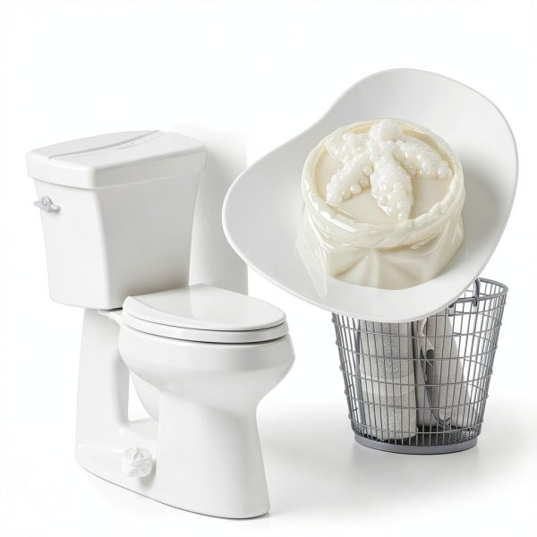 ETARTJMHNB Ceramic Toilet Bolt Covers Starfish Design Easy-5