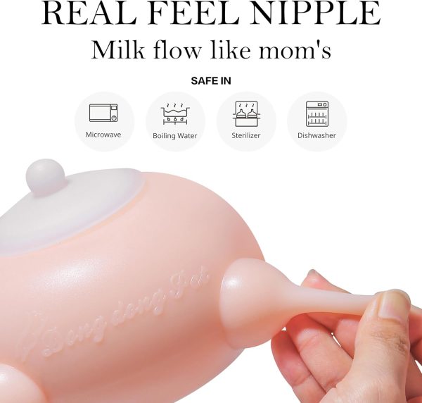 Shenzhen Dongdong Puppy Milk Feeder Pink Nipple Bowl-6