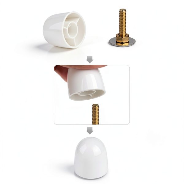 Toilet Bolt Caps Xiamen XinsenYue Universal White-2