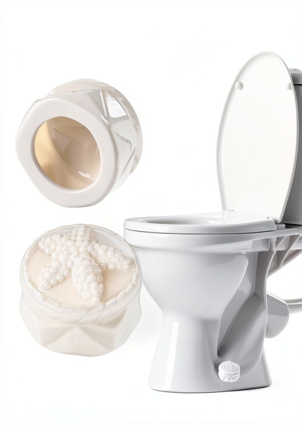 ETARTJMHNB Ceramic Toilet Bolt Covers Starfish Design Easy-6