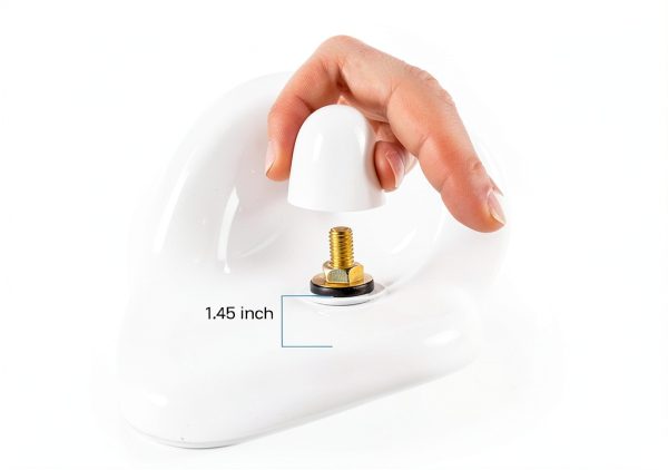 ZIUZI Toilet Cap Cover Universal Size Premium Plastic Design-3