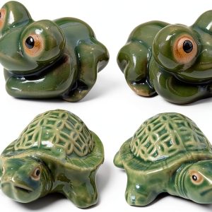 LJZP Toilet Bolt Caps Ceramic Frog Turtle Design-0