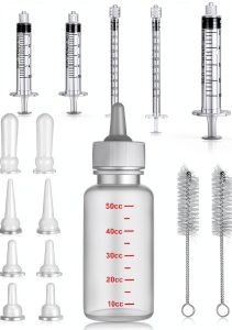 Sadnyy Pet Nursing Bottle Kit Silicone Nipples 4 Sizes-0