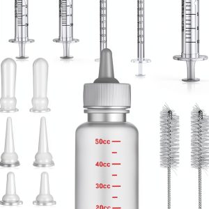 Sadnyy Pet Nursing Bottle Kit Silicone Nipples 4 Sizes-0