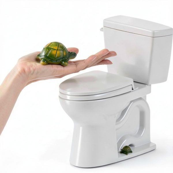 LIKDAY Turtle Toilet Bolt Caps Green Decorative Bathroom-5