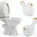 Bird Toilet Bolt Covers Exircy Ceramic White-0