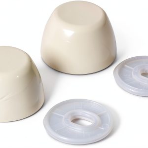Fluidmaster Toilet Bolt Caps Plastic Bone Finish Floor-0