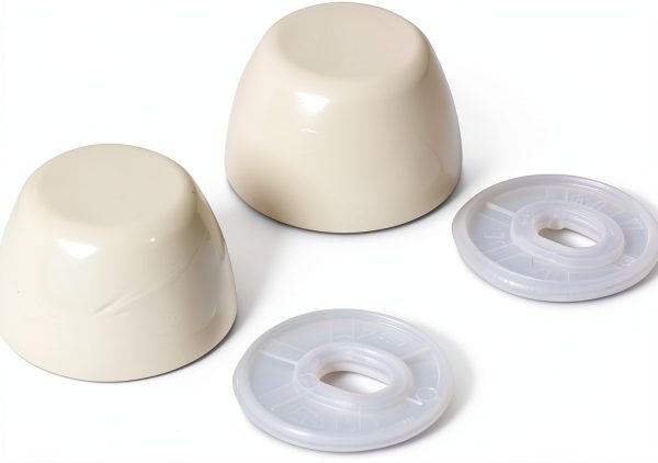 Fluidmaster Toilet Bolt Caps Plastic Bone Finish Floor-0