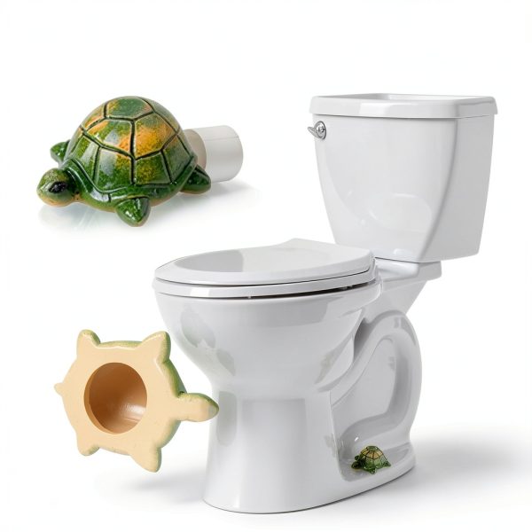 LIKDAY Turtle Toilet Bolt Caps Green Decorative Bathroom-1
