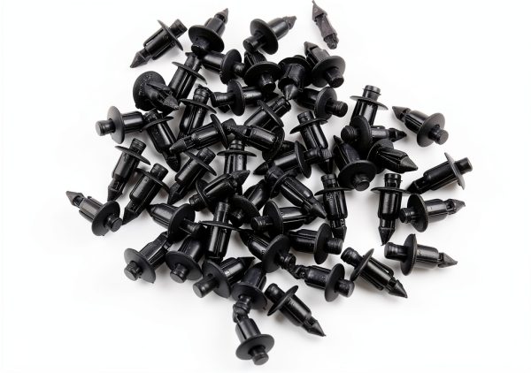 50pcs Motorcycle Fairing Rivets, 6mm Plastic Push Fit Clips for Honda For Suzuki Panel Trim Fasteners,Black,Quality Replacement Parts Motorcycle Accessories-1