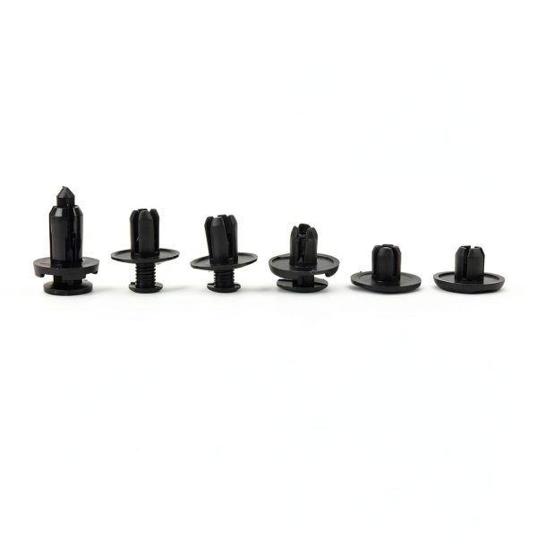 620pcs Car s, Auto Rivets Push Pin Set, 16 Size Assortment fo Door Trim Bumper Moulding, Black Pla Retainer s Compatible with-2